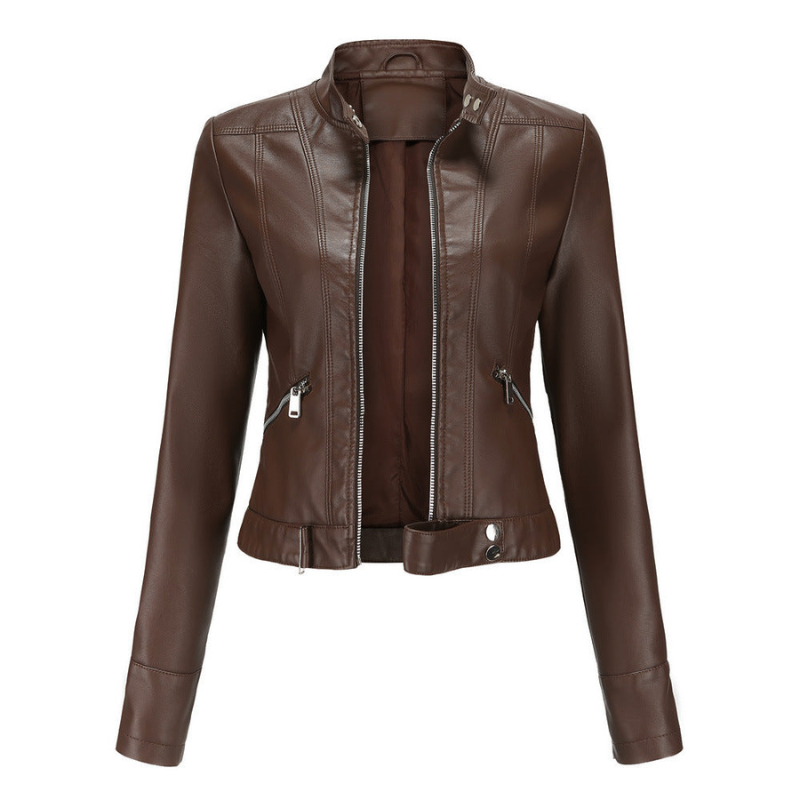 Giacca da Donna in Pelle Elegante e Versatile