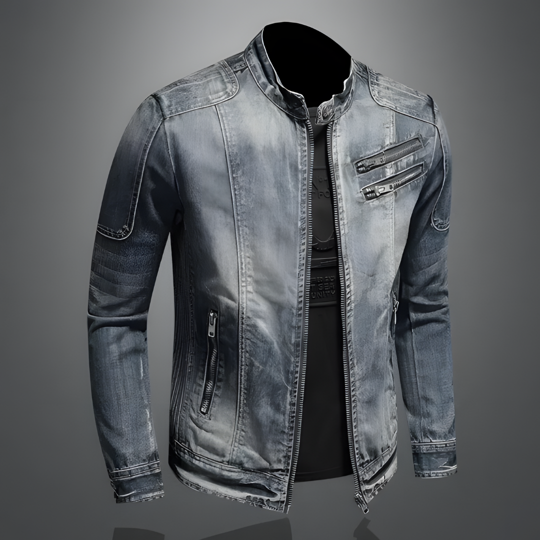Giacca da uomo in stile denim