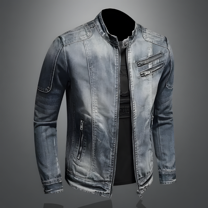 Giacca da uomo in stile denim