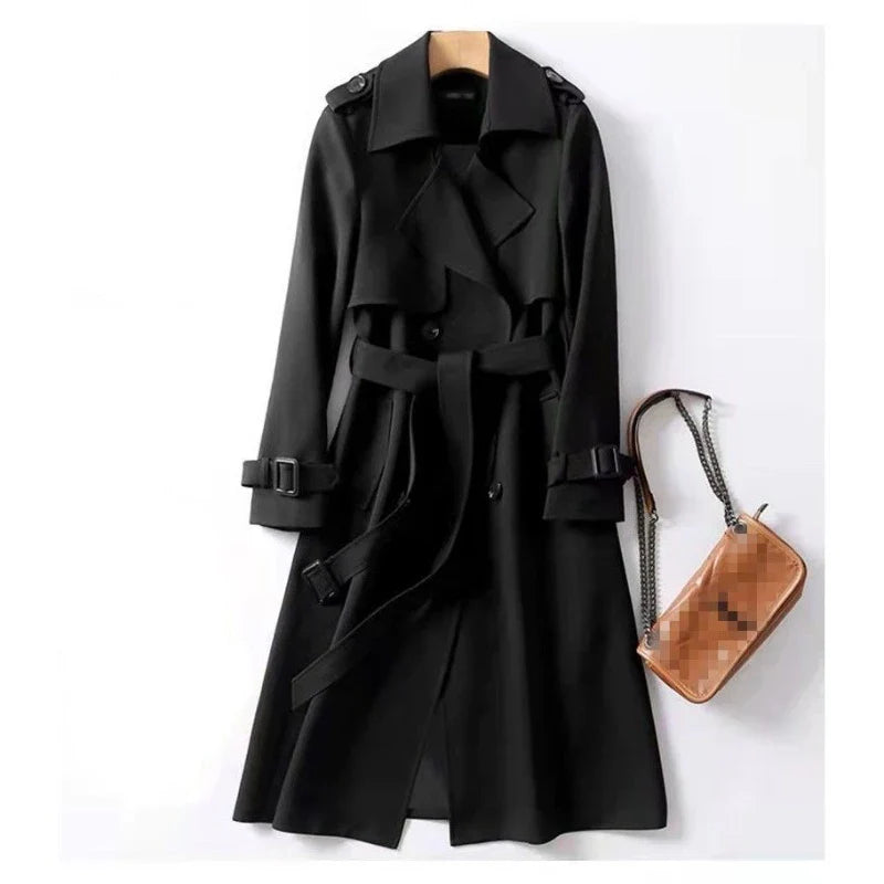Trench lungo da donna – Elegante e versatile