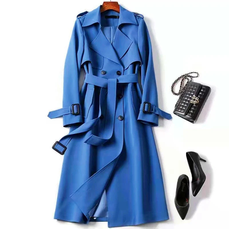 Trench lungo da donna – Elegante e versatile