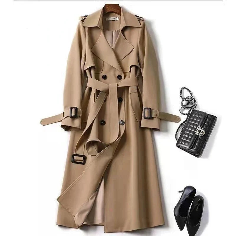 Trench lungo da donna – Elegante e versatile