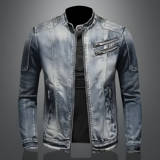 Giacca da uomo in stile denim