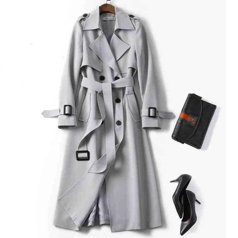 Trench lungo da donna – Elegante e versatile