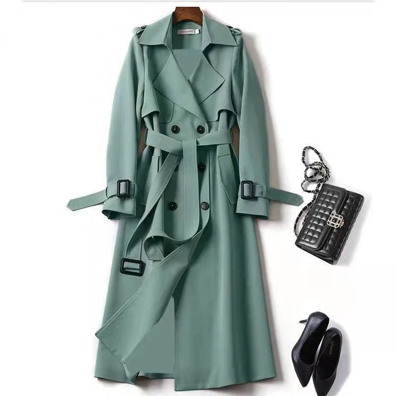 Trench lungo da donna – Elegante e versatile