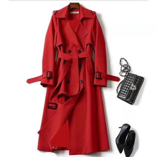 Trench lungo da donna – Elegante e versatile