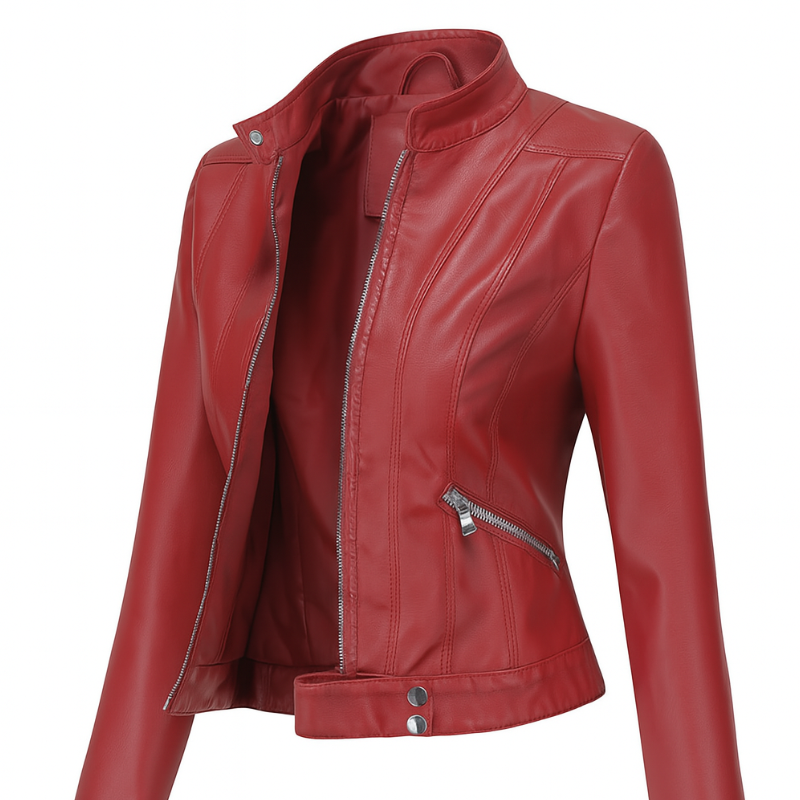Giacca da Donna in Pelle Elegante e Versatile